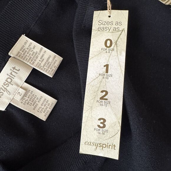 easyspirit Knit Black Maxi Skirt Womens Size 2 - Picture 4 of 5